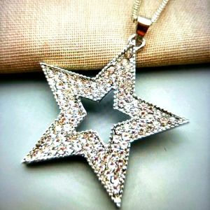 Authentic Betsey Johnson Rhinestone Heart Pendant